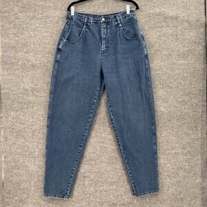 Vintage BRITTANIA Womens Tapered High Waist Pleated Mom Jeans Size 14 31x30